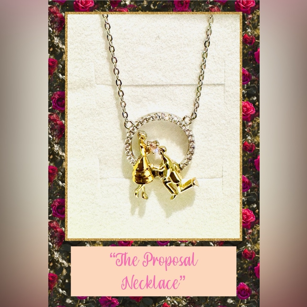 “The Proposal” Necklace (New) 925 Sterling Silver